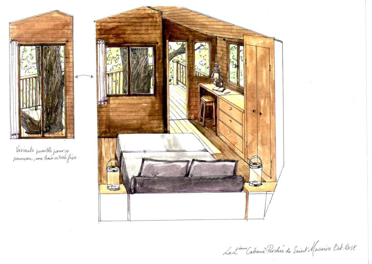 Cabanes et chambre à la Bernardiere Sevremoine Esterno foto